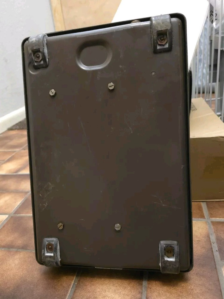 Burroughs Adding Machine Hand Crank With Cover Vintage