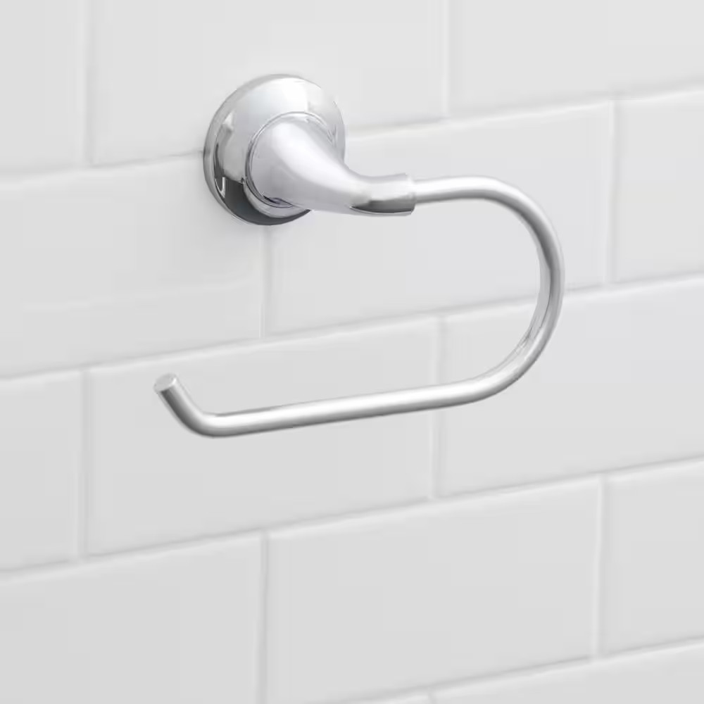 Constructor Single Post Toilet Paper Holder in Chrome