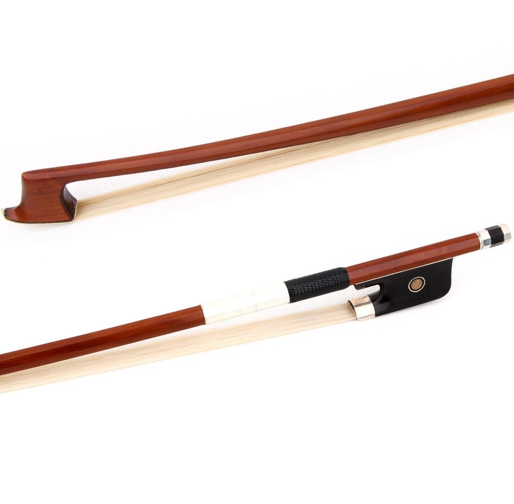 D.PECCATTE Copy Master Octagonal Pernambuco Cello Bow 4/4 Silver Parts Stiff 82g