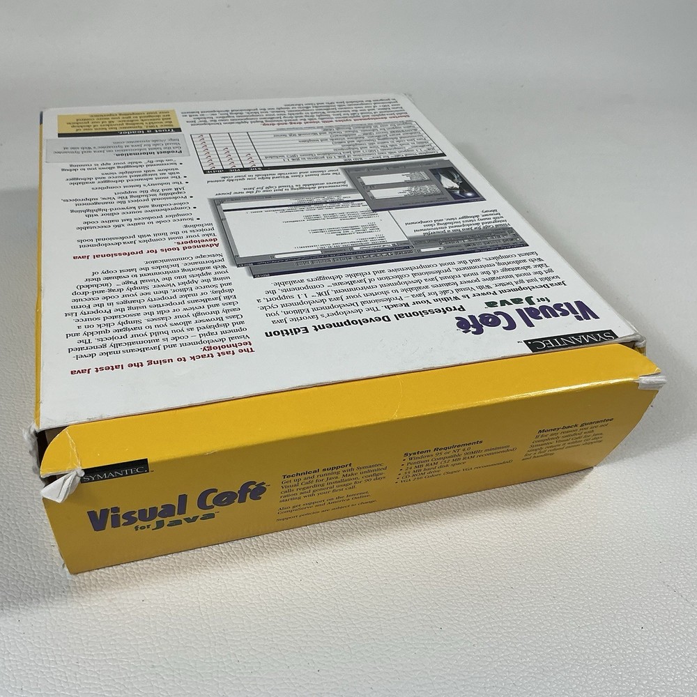 Visual Cafe 2.5 Professional Development + Manual PC CD create Java Windows 95