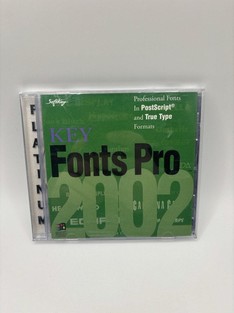 Key Fonts Pro 2002 CD ROM