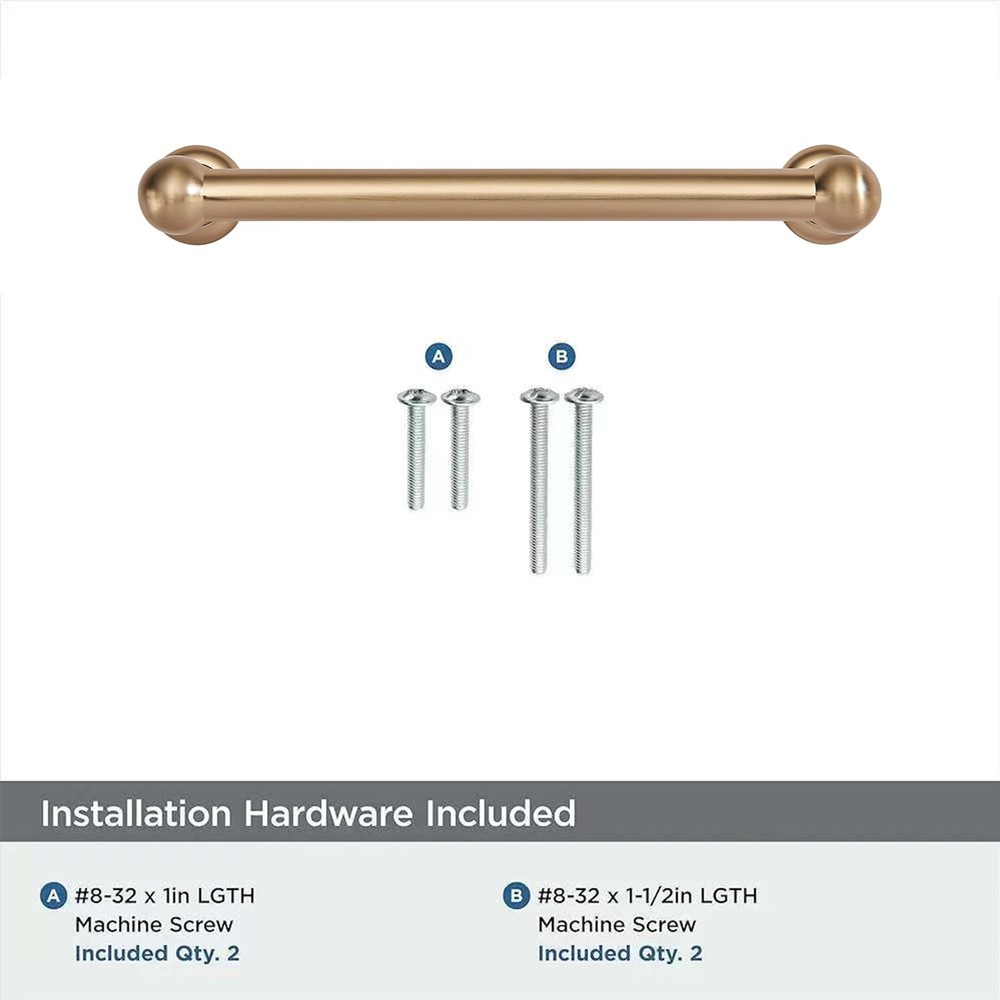 KHTUMEWARE 10 Pack 3in Honey Bronze Cabinet Pulls Solid Brass Heavy-Duty Kitchen