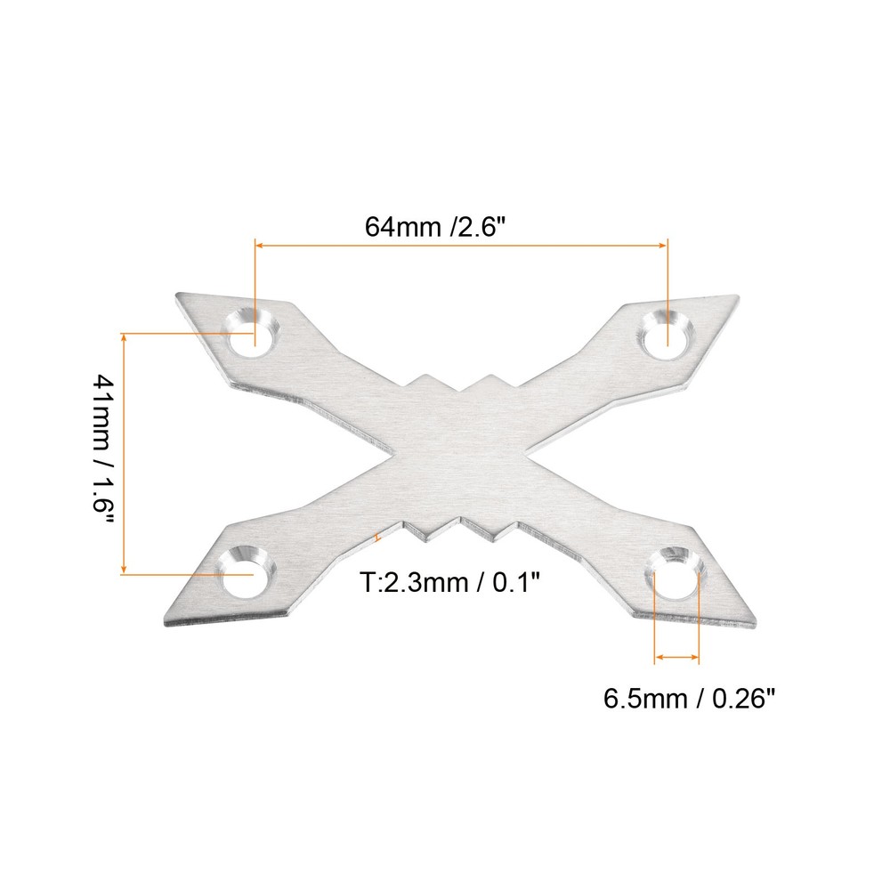Skateboard Gasket Deck Protector Protective Anti Sinking Hardware Silver x Shape