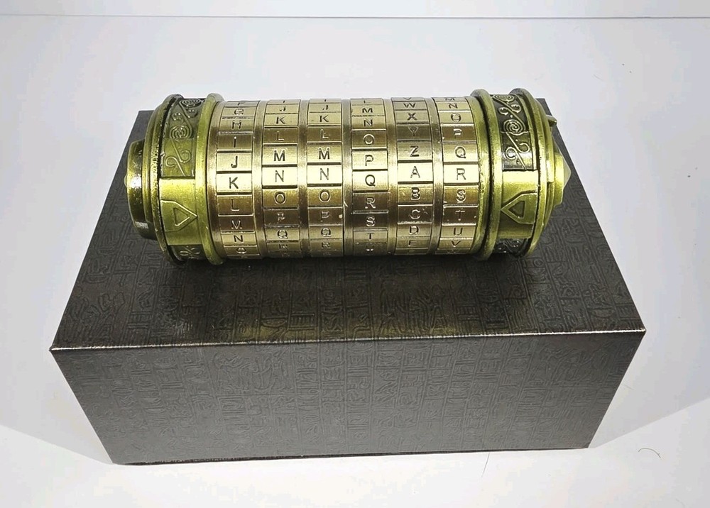 Cryptex Da Vinci Code Mini Cryptex Lock Puzzle Box Special Hidden Compartment