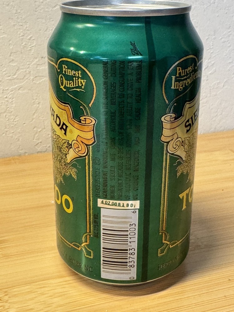 Sierra Nevada 12 oz Torpedo Extra IPA - Empty Beer Can Bottom Opened