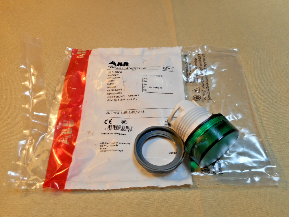ABB ML1-100G pilot light head (NIB)