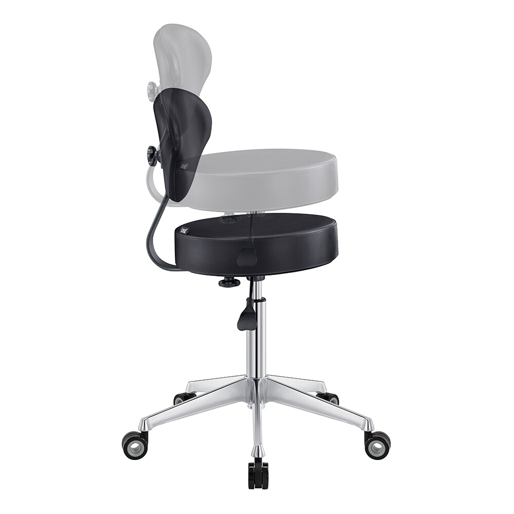 Roller Stool Medical Office All Purpose Adjustable Stool with Easy Glide Wheels