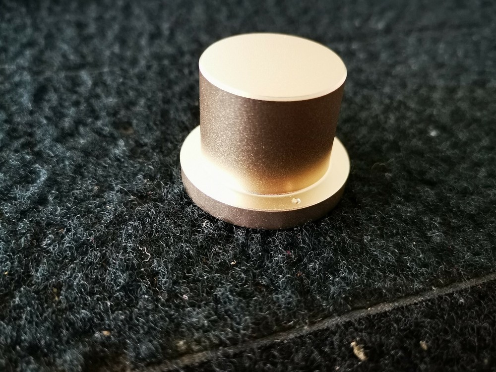 34mmx28x25 H Solid Aluminum CD Player Amplifier Volume Control Rotary 1/4" Knob