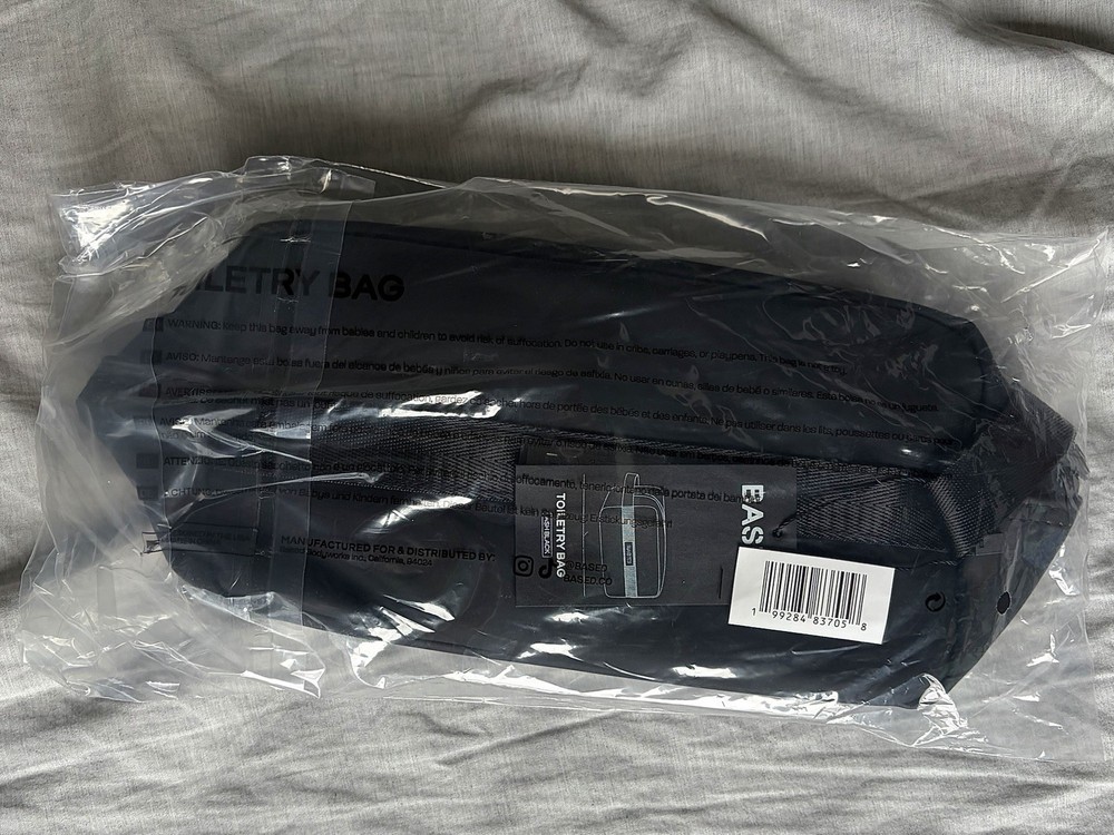 BASED Black Toiletry Bag Travel Accessory