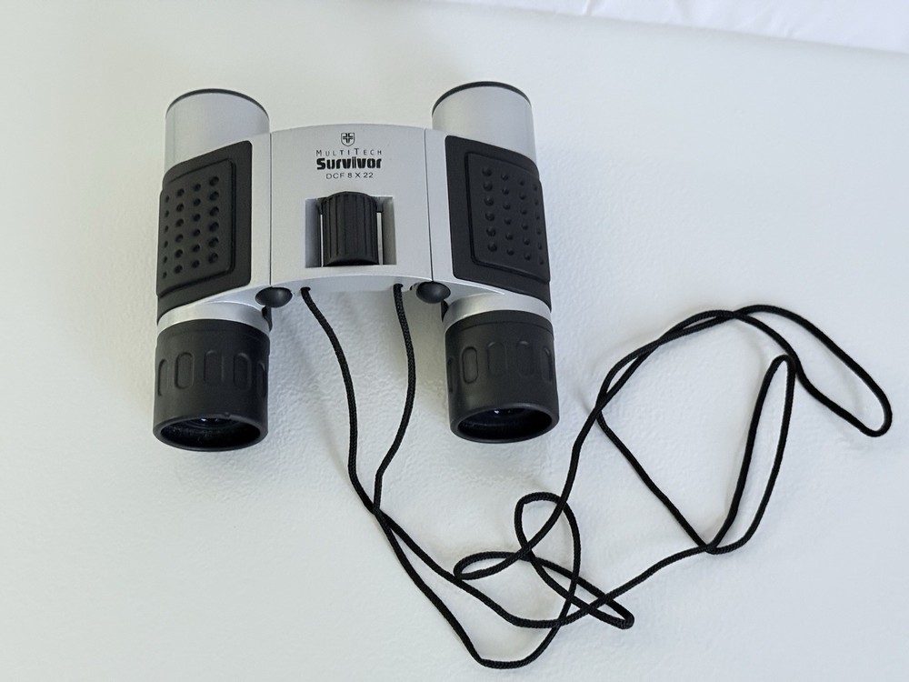 Multi Tech Survivor DCF 8X22 Binoculars With Carrying Case Lanyard
