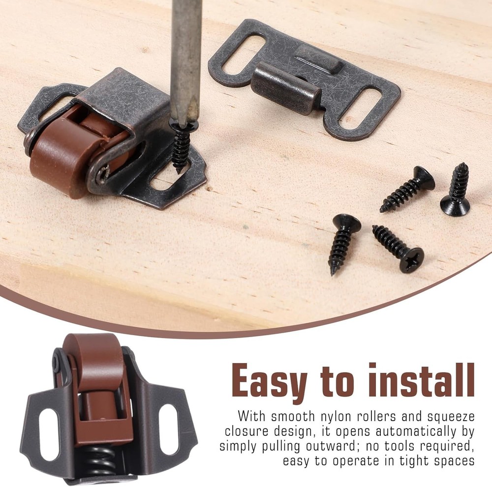 2Pack Mailbox Replacement Roller Catch Latch, Mailbox Latch Replacement Kit, Rol