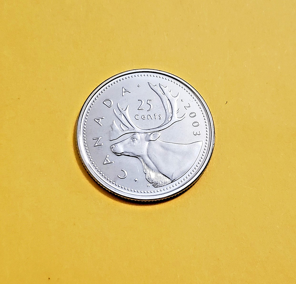 2003 Uncirculated Canadian quarter (NBU)