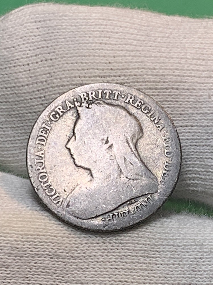 1899 Great Britain 🇬🇧 Silver 6 Pence (A1500)