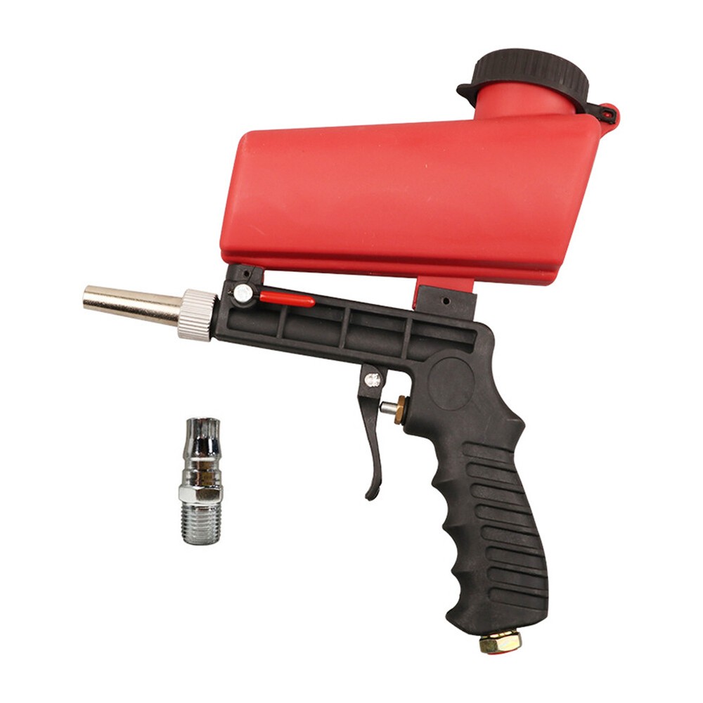 Gravity Feed Pneumatic Sandblasting Gun Handheld Sand Blaster Spray Remove Tool