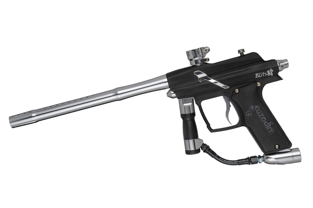 Azodin Blitz 4 Paintball Gun - Dust Black/Polished Silver