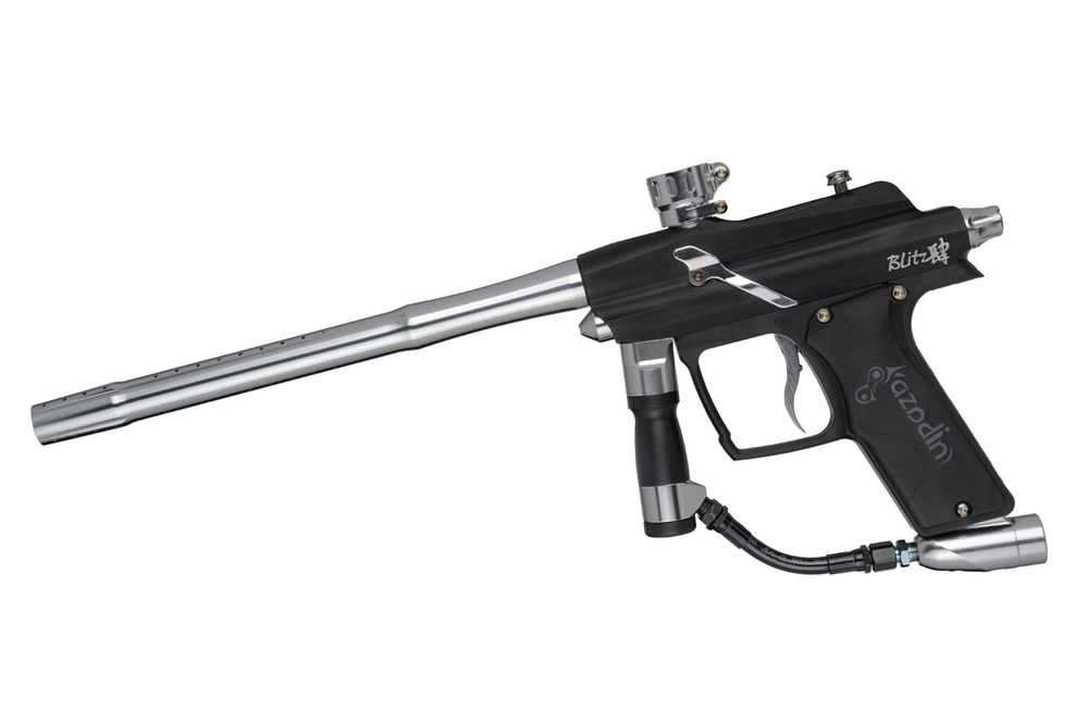 Azodin Blitz 4 Paintball Gun - Dust Black/Polished Silver