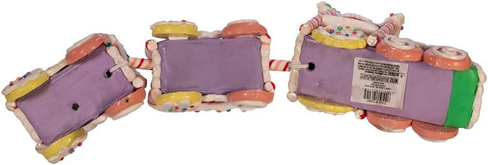 Kurt Adler 14.4-Inch Claydough Train Set D‚Cor, Multi