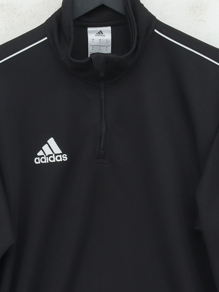 Adidas Men's Loungewear S Black 100% Polyester Mock Neck Basic