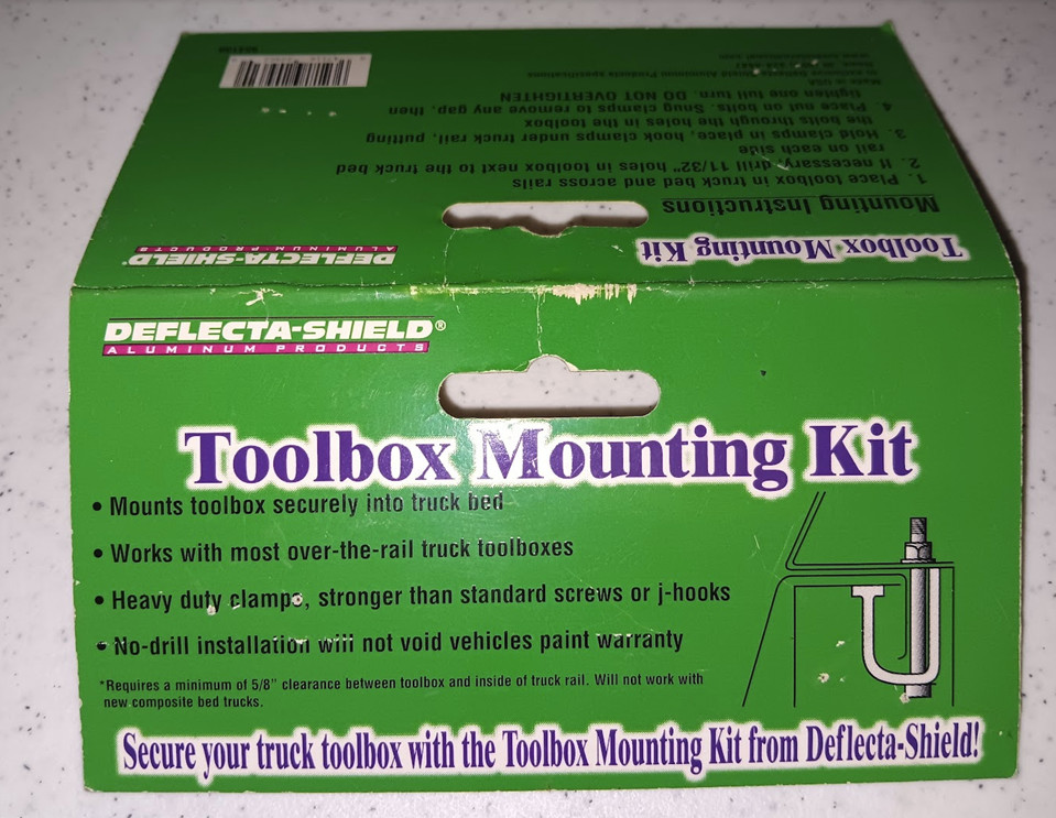 Deflecta-Shield Toolbox Mounting Kit - Open Box