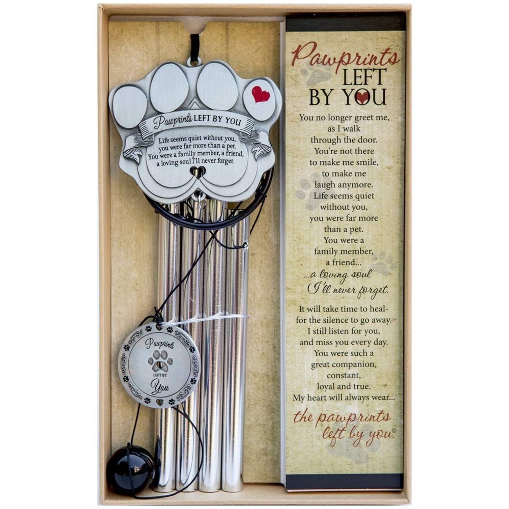 Pawprint Wind Chime - Pet Memorial Gift
