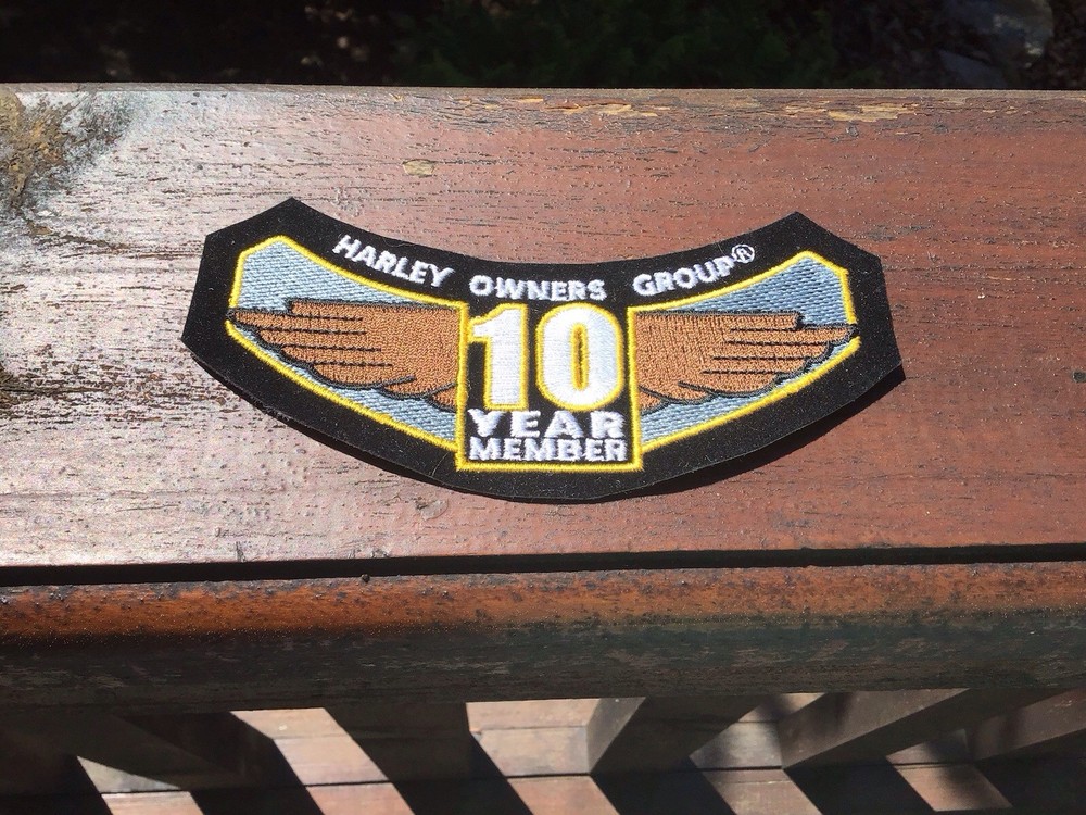 Harley Owners Group  HOG 10 Year Member Rocker Patch NEW