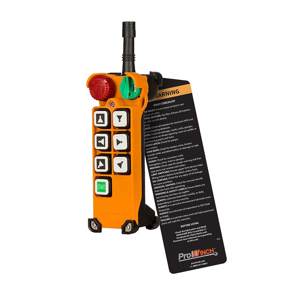 F24 Transmitter (only) 6 Buttons Two Speed Prowinch