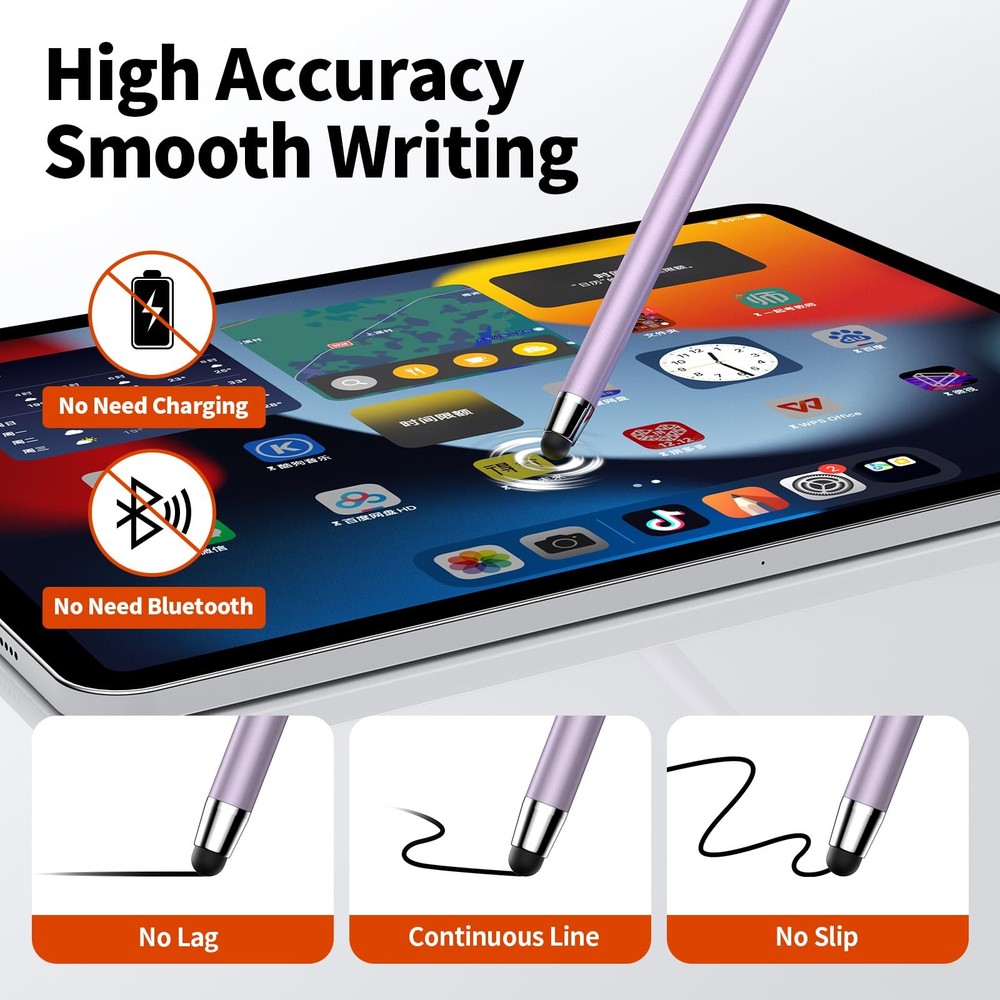 Stylus Pen for iPhone/ipad/Android Tablets 2-in-1 High Sensitivity Accessories
