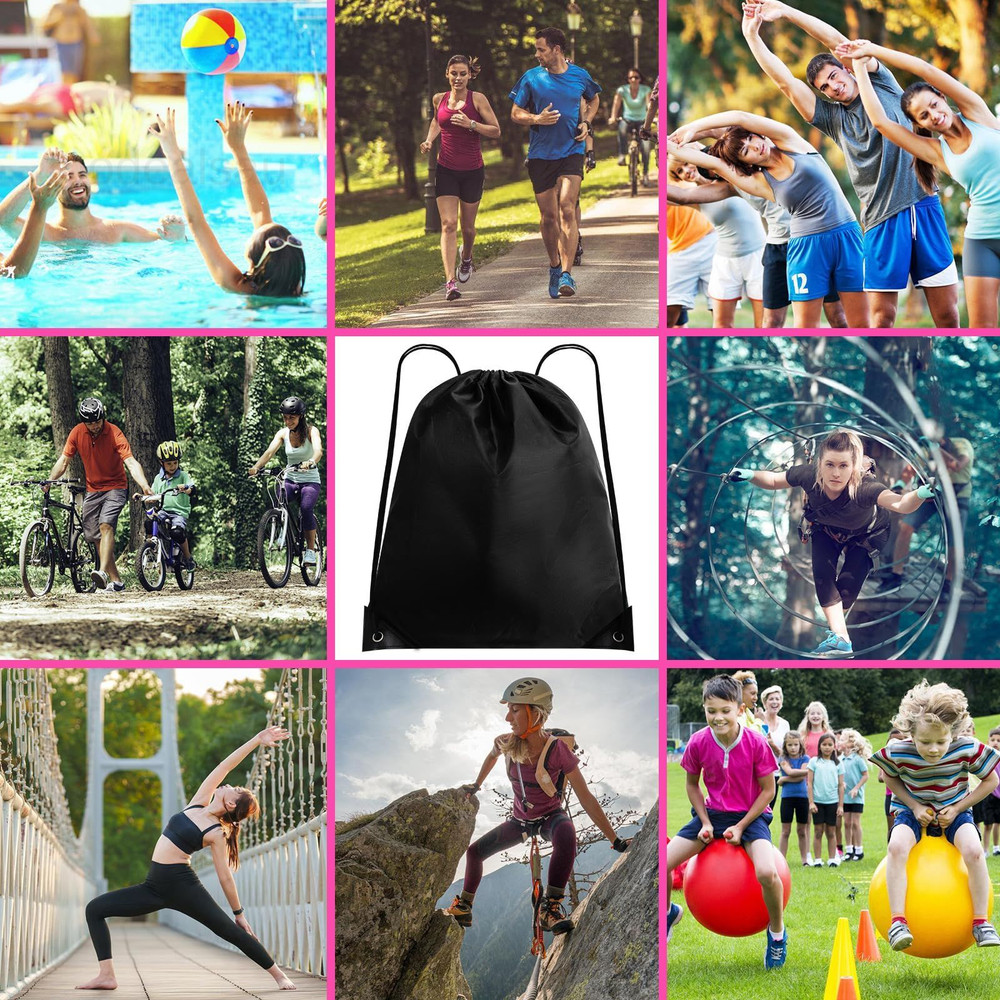 108 Pack Drawstring Bag Bulk Backpack Draw Large, 18 Color