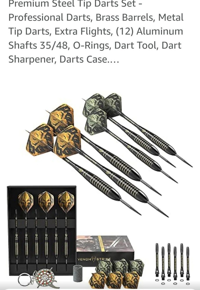 Premium Steel Tip DARTS Set MEDIEVAL
