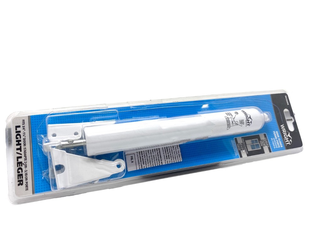 Wright Products Light Duty Pneumatic Door Closer, White