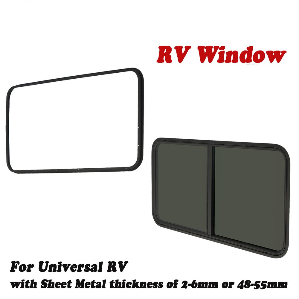 Horizontal Sliding RV Window with Multiple Wall Thickness Options