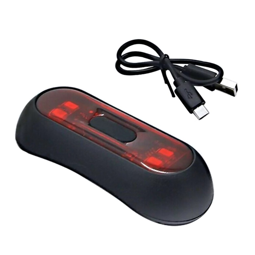 Waterproof Motorcycle Rear LED Helmet Light USB Rechargeable Light Replacement