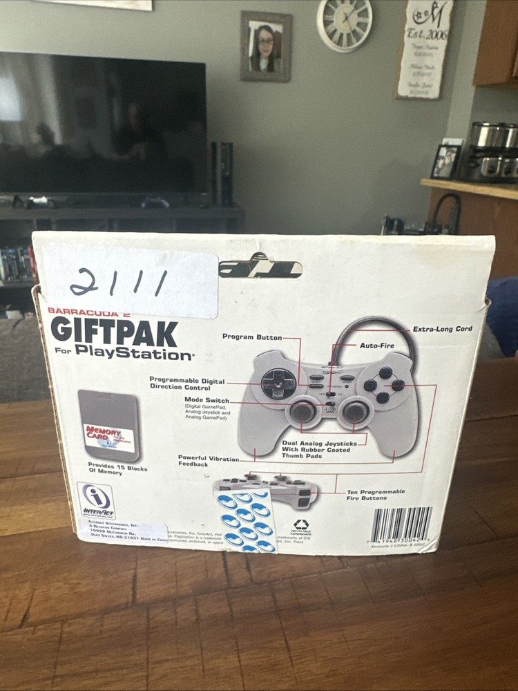 NEW Barracuda 2 giftpak for playstation (includes controller & memory card) NOS