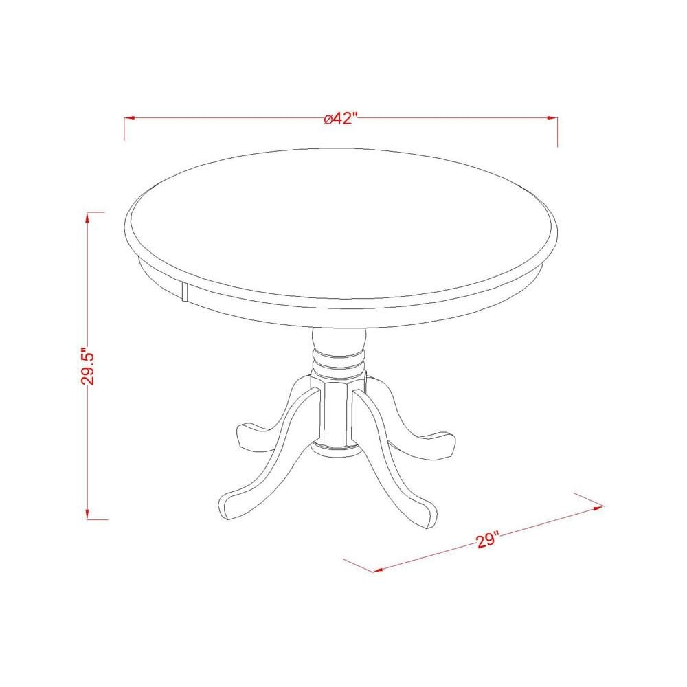Dining Room Set Mahogany, HLDA5-MAH-C