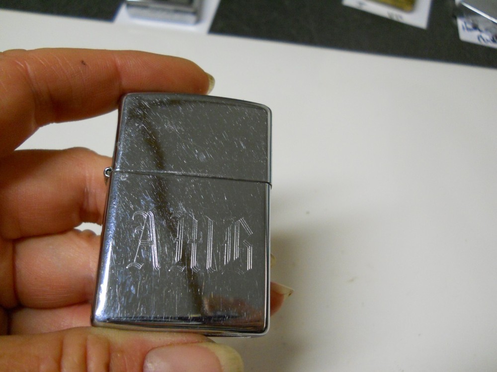 2002 Zippo Wind Proof Lighter Chrome Engraved AMB Happy Valentines Day 2003