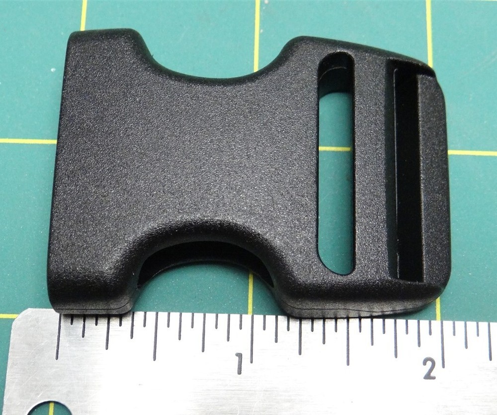 Black Plastic Buckle Dual Adjustable Side Squeeze 30mm Multiple Quantities