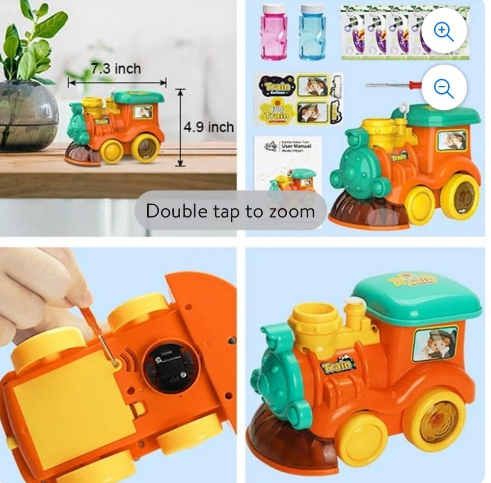 Bubble Machine For Kids Bubble Maker Train With 2 Bottles Of Bubble Solution