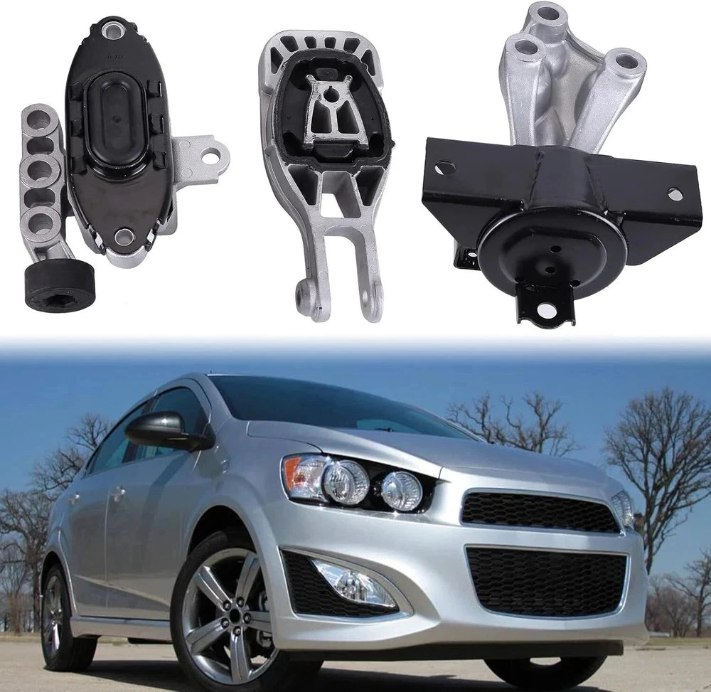3 PCS Engine Motor Mount and Trans Suitable for Chevy Sonic 2013-2016 Automatic