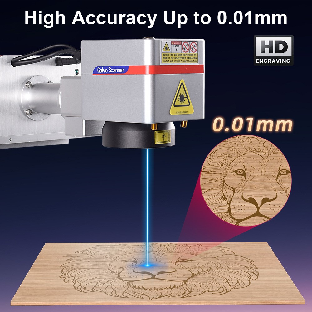 5W UV Crystal 3D Inside Engraving Laser Marking Machine & Chiller Motorized Z US