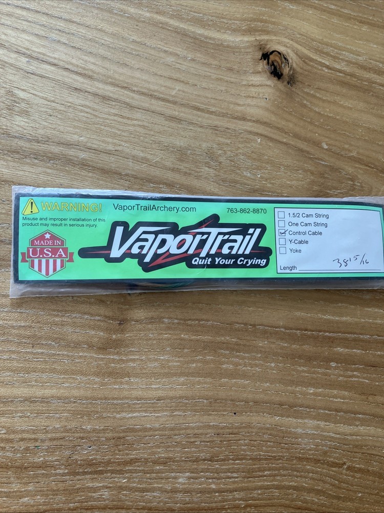 New Vapor Trail Bow String 38 15/16” Control Cable