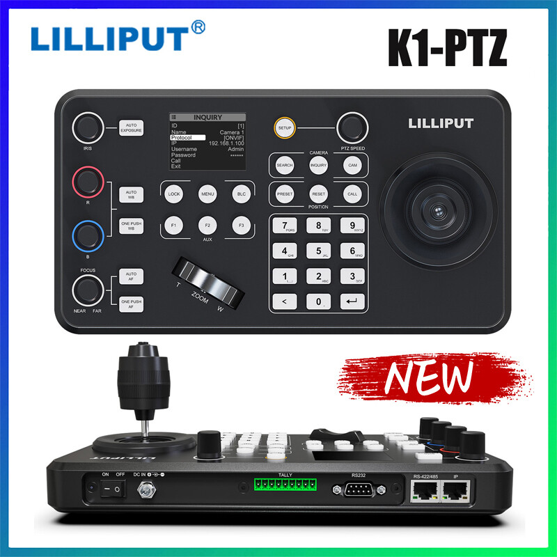 Lilliput K1-PTZ Camera Protocol Controller RS-232/485/422 Control with Joystick