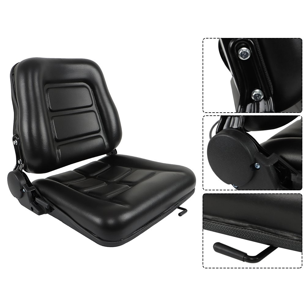 Universal Forklift Seat, Tractor Seat With Adjustable Back Mower Excavator