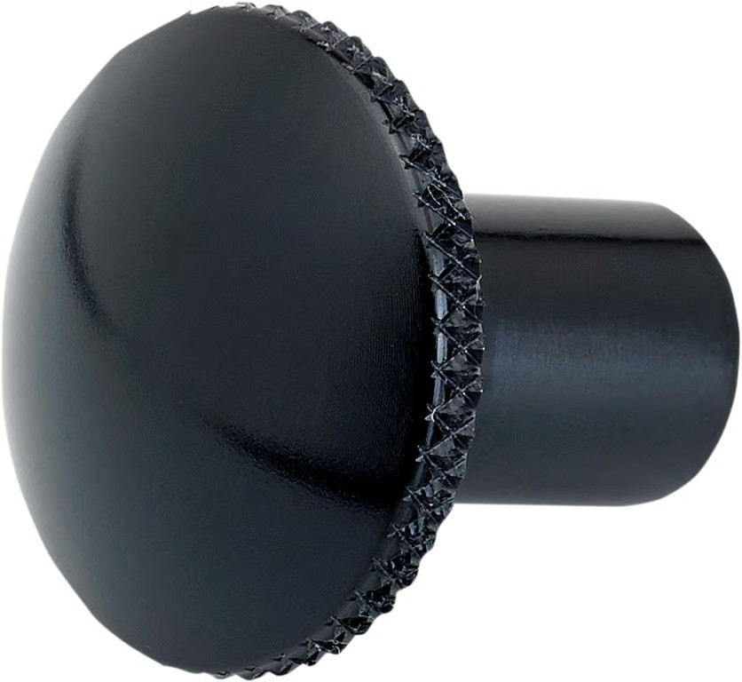 Joker Machine Billet Choke Cable Knobs - Knurled - Black Anodized Motorcycle