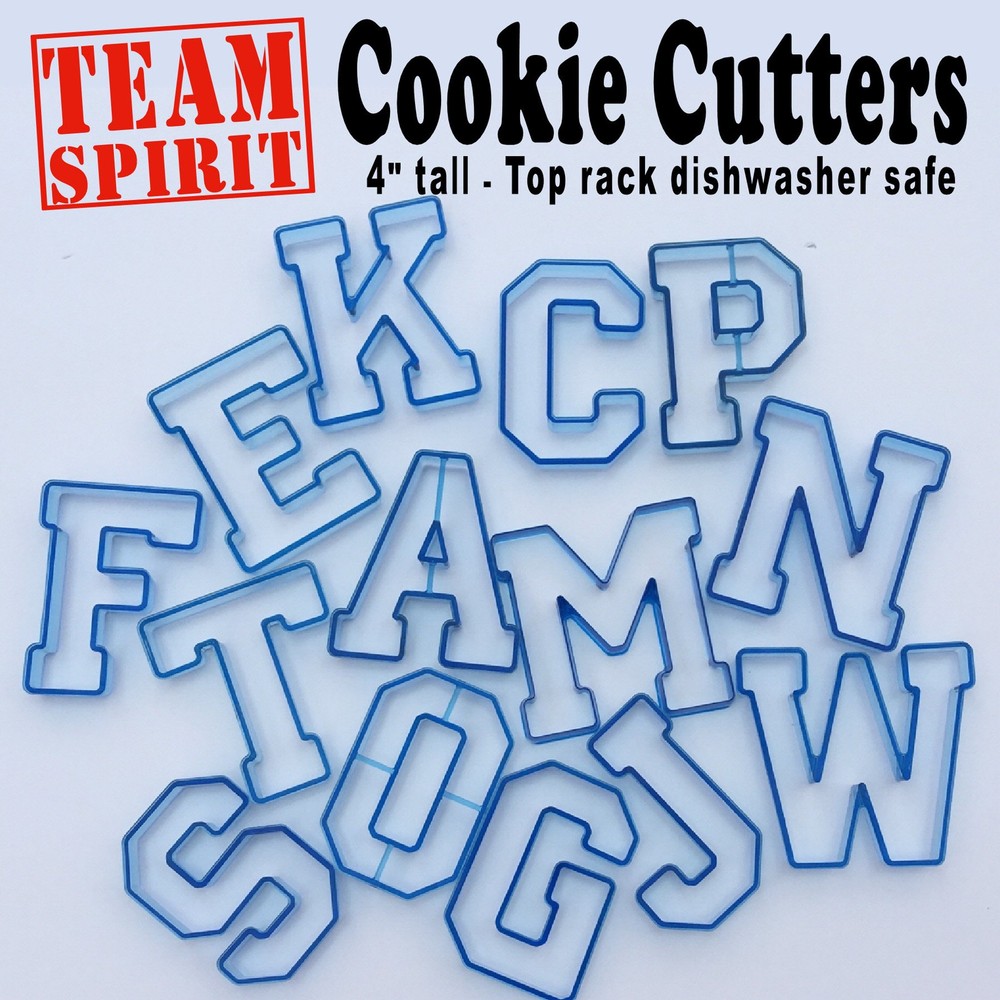 Varsity Font Cookie Cutter 4" tall - Letter E