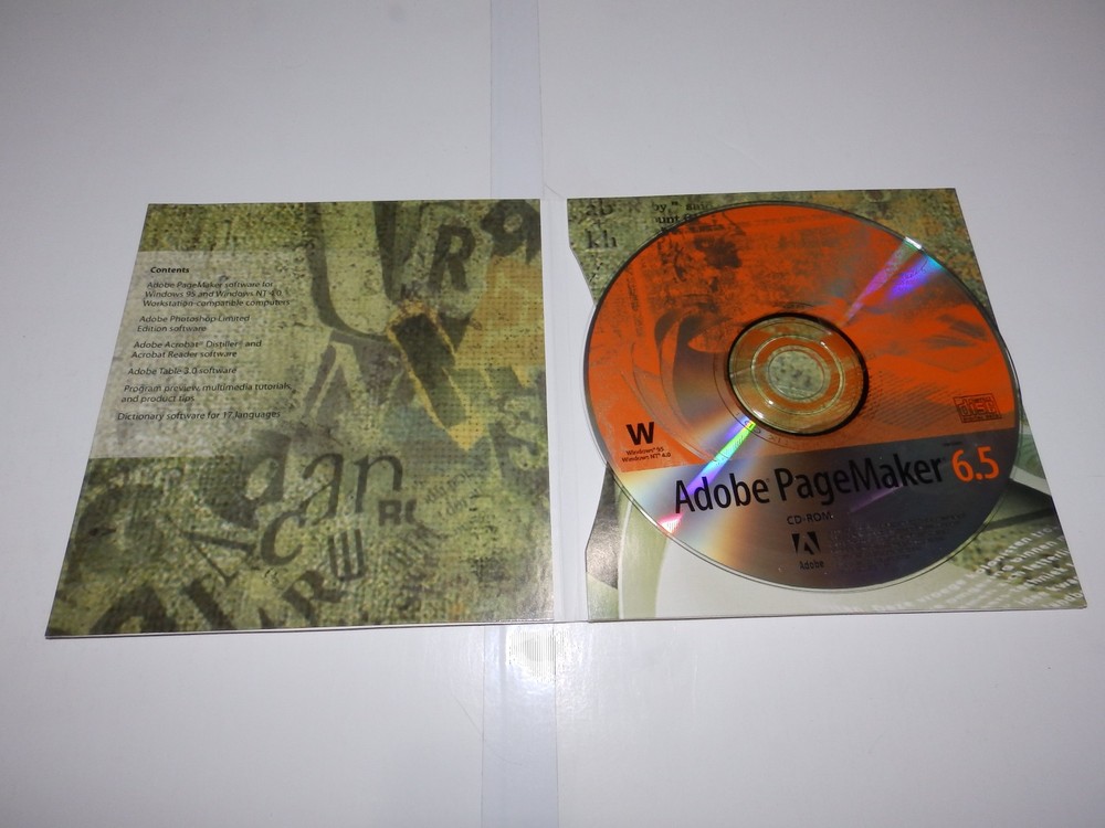 Vintage Software - Adobe PageMaker for Windows v5.0 / 6.0 / 6.5