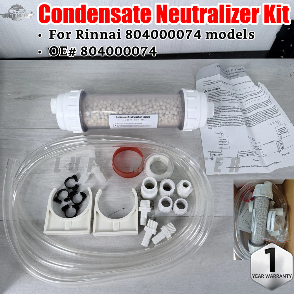 New For Rinnai 804000074 Condensate Neutralization Kit Water Heater Accessory