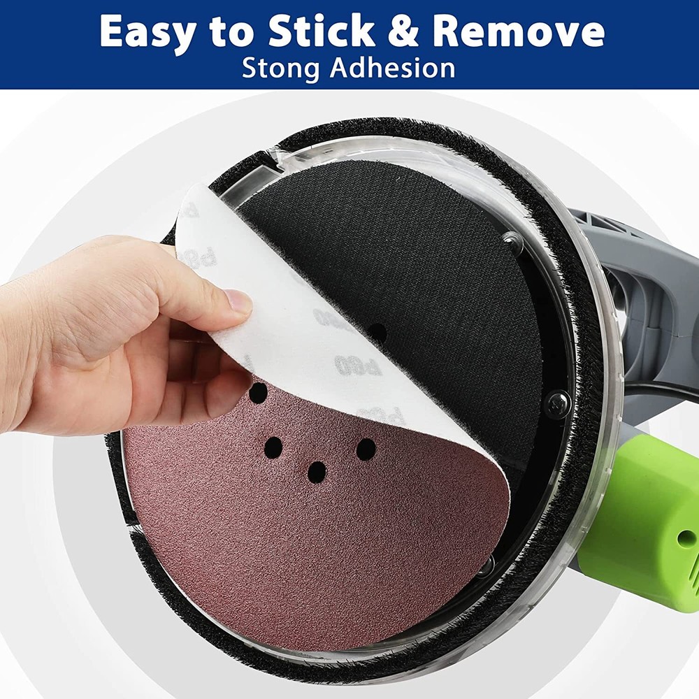 WORKPRO 20PCS 9" 8 Hole Hook-and-Loop Sandpaper 240 Grits Abrasive Sanding Discs