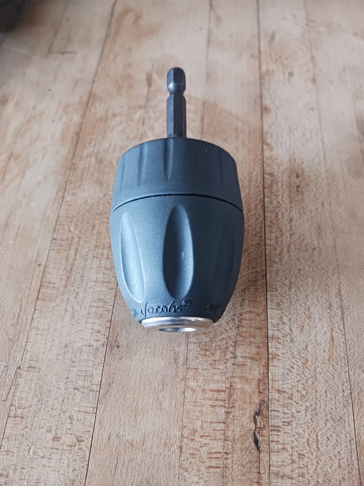 3/8 Jacobs keyless chuck with 1/4" hex adapter