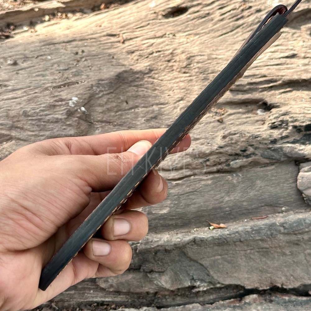 Custom Engraved Pure Leather Belt Loop Sheath for Fixed Blade & Dagger