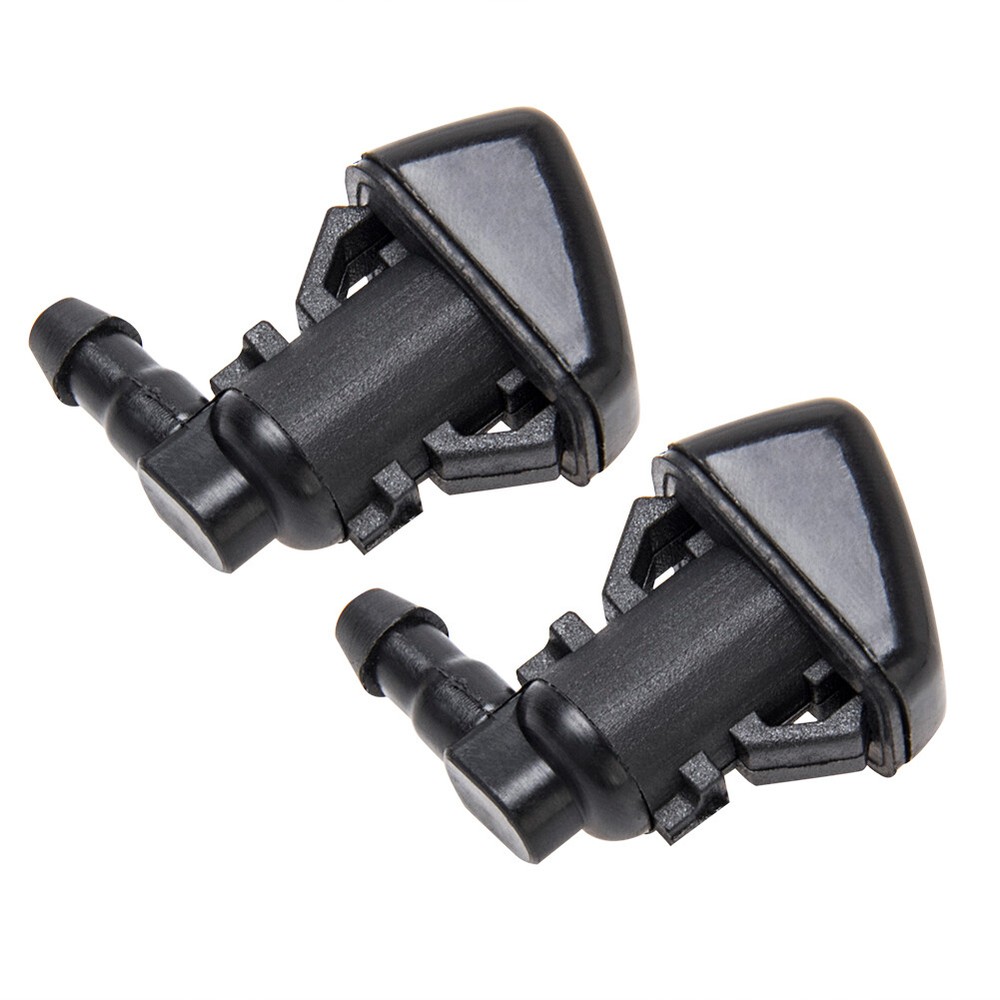 2pcs Windshield Washer Fluid Spray Jet Nozzle Kit Front For Ford Edge 2007-2010